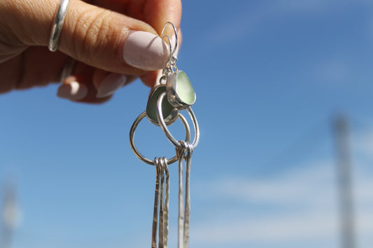 Seafoam decor earrings