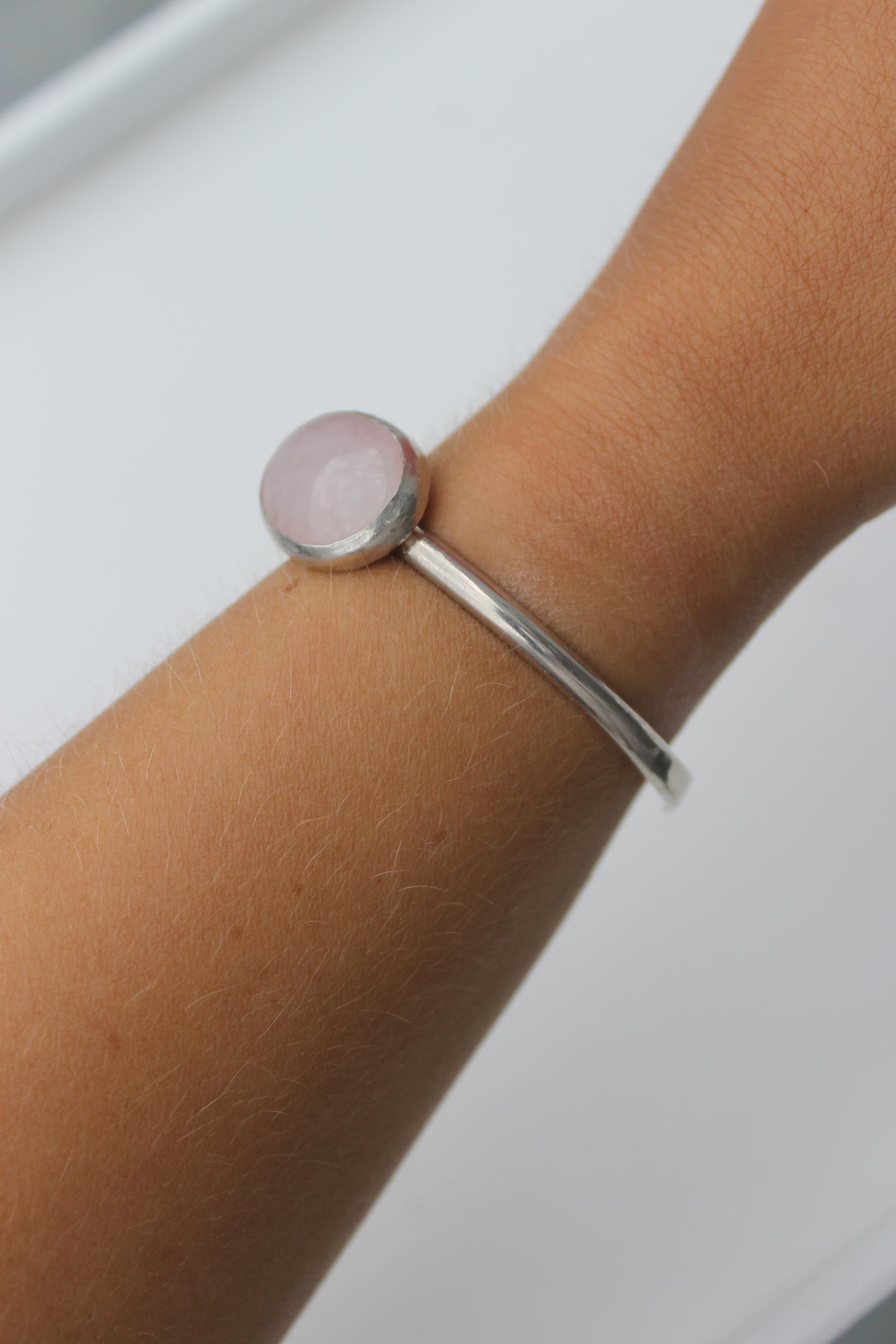 Pink Quartz Cuff