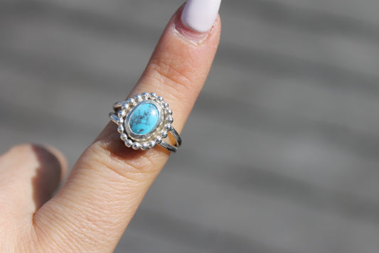 Turquoise split band Ring Size 6