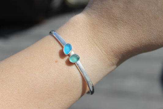 Seaglass pair cuff