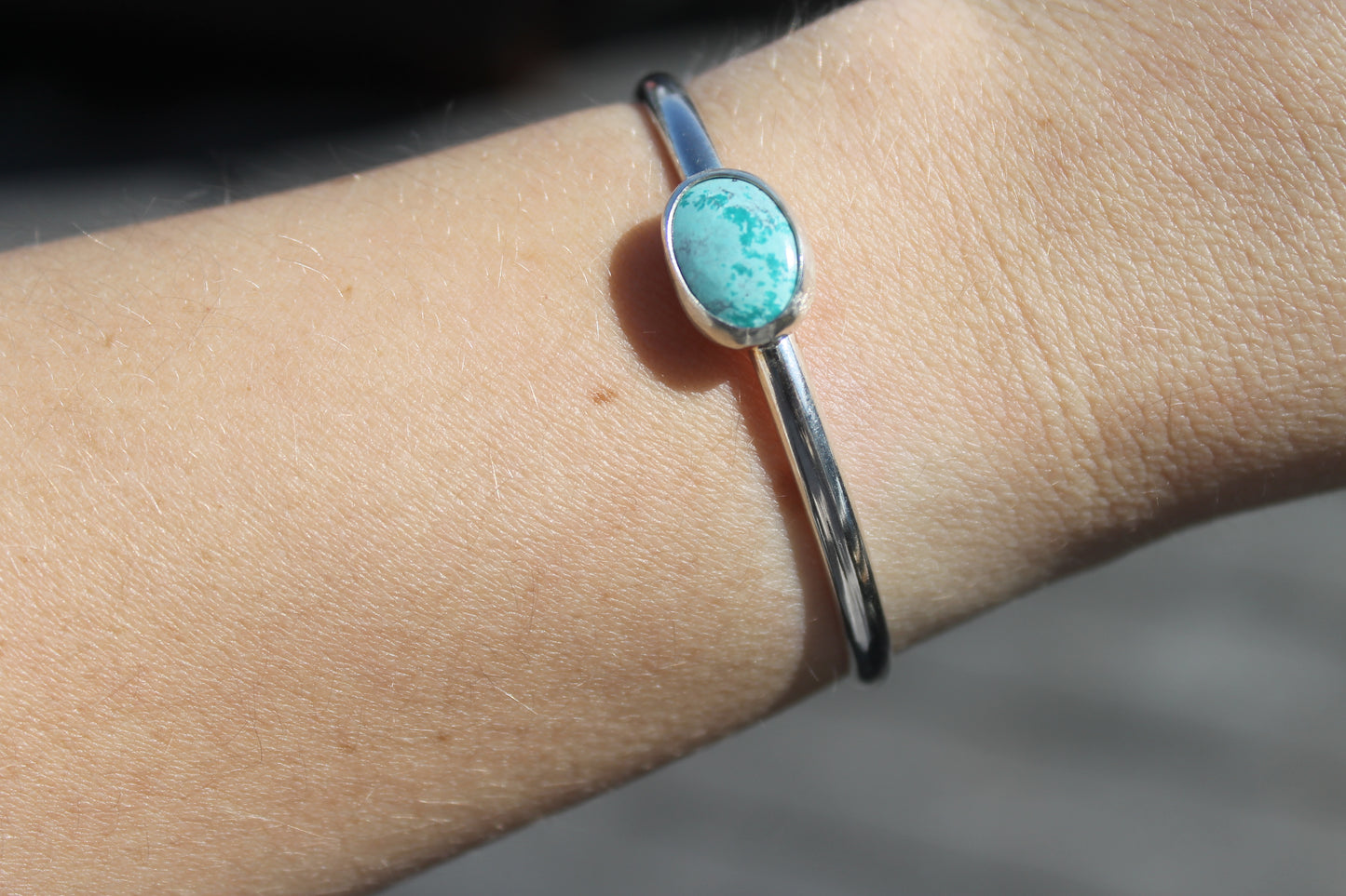 Turquoise plain band  Cuff
