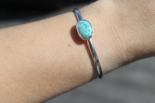 Turquoise plain band  Cuff