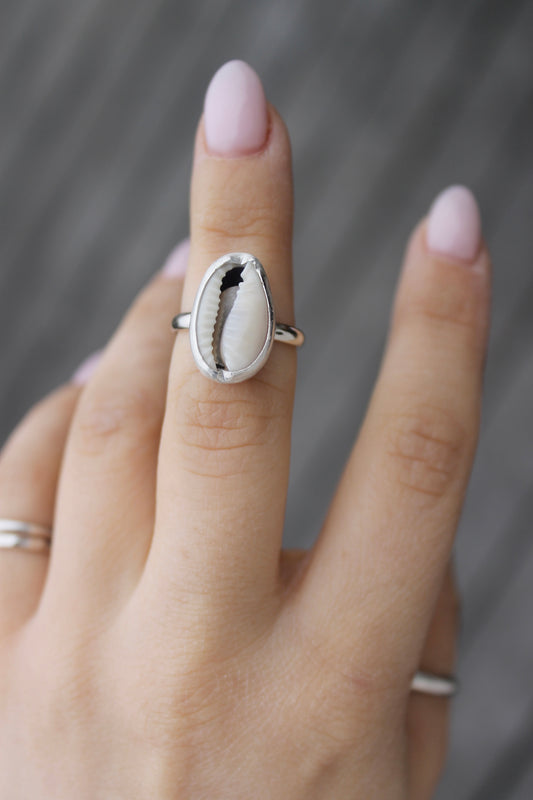 Cowrie Seashell Ring