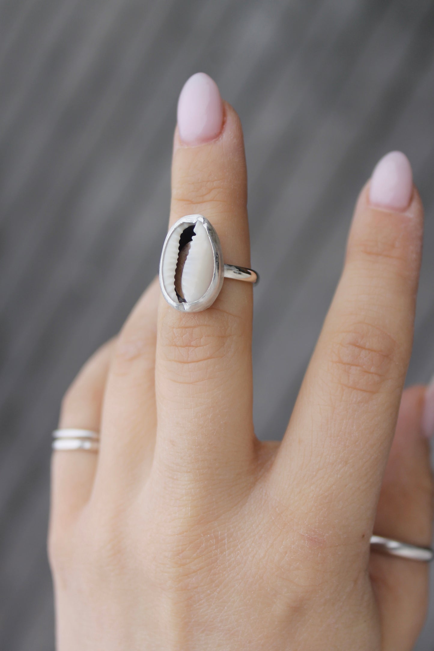 Cowrie Seashell Ring