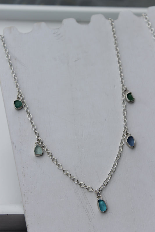 Charm Necklace (light blue)