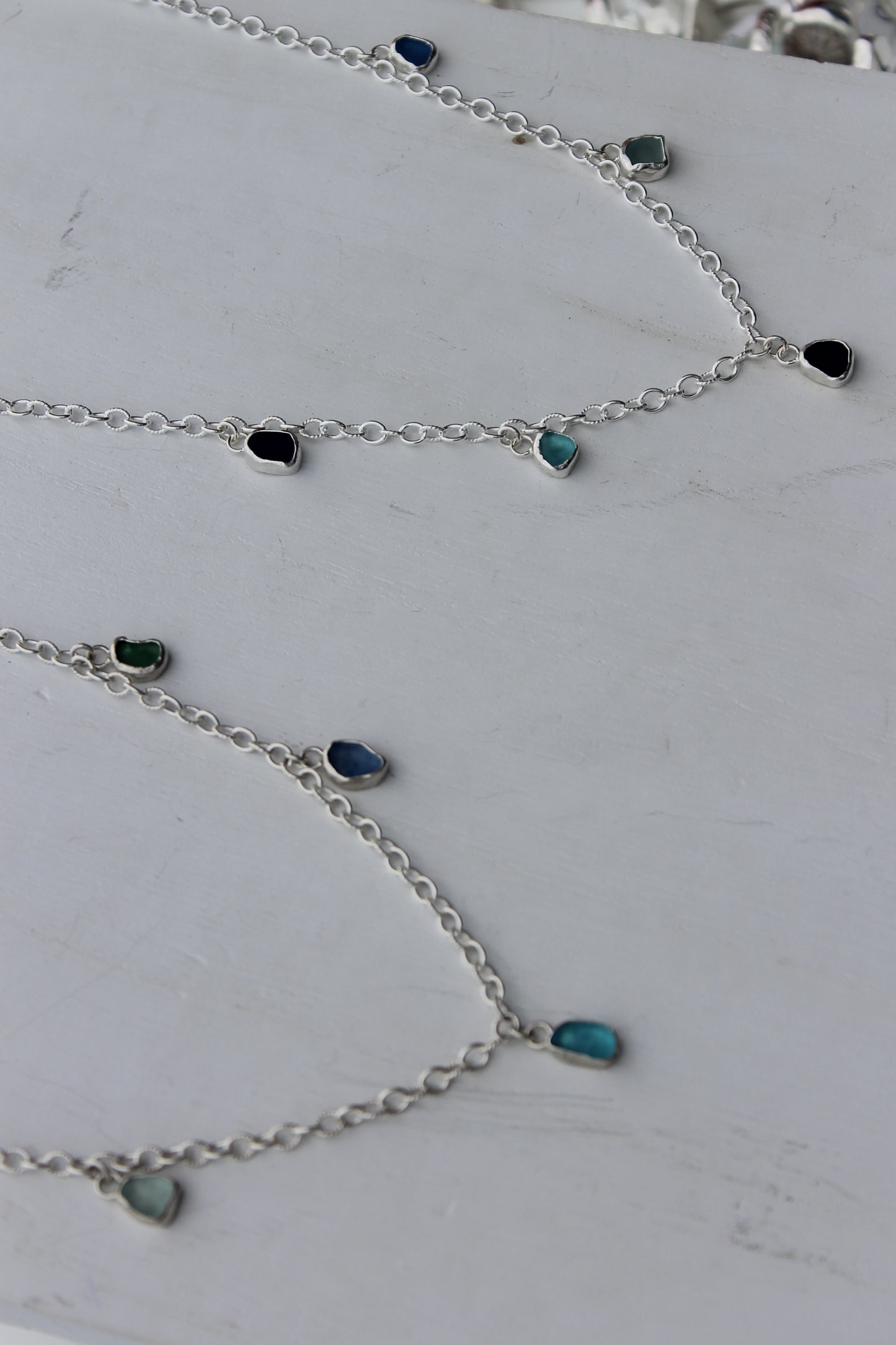 Charm Necklace (dark blue)