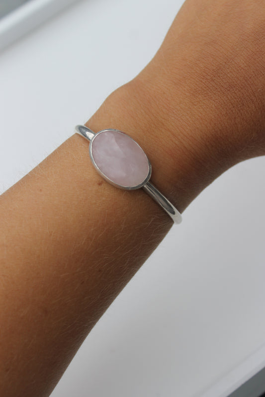Pink Quartz Cuff