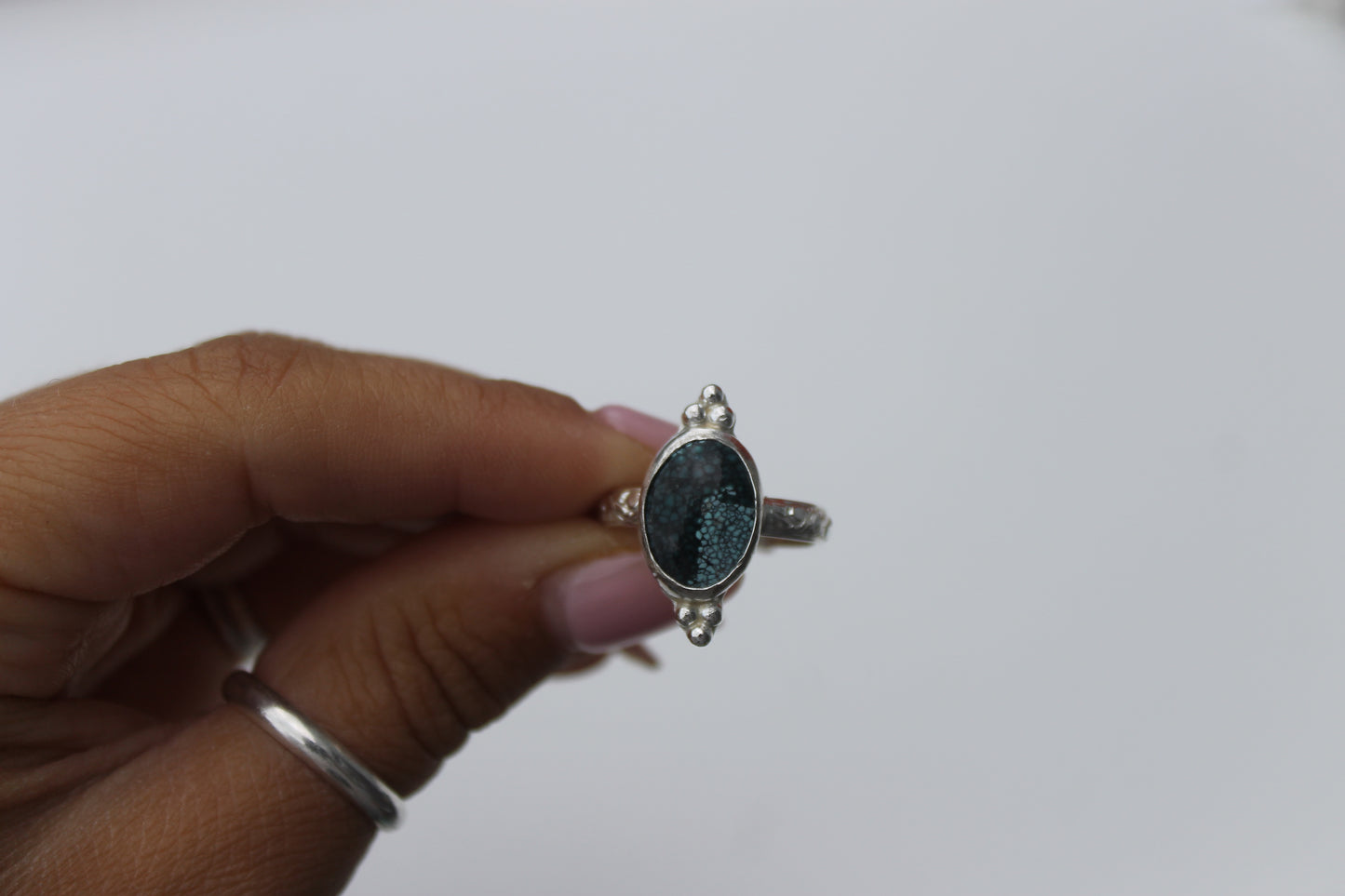 Blue Turquoise Ring size 8