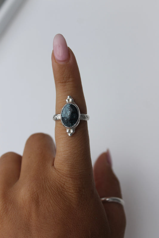 Blue Turquoise Ring size 8