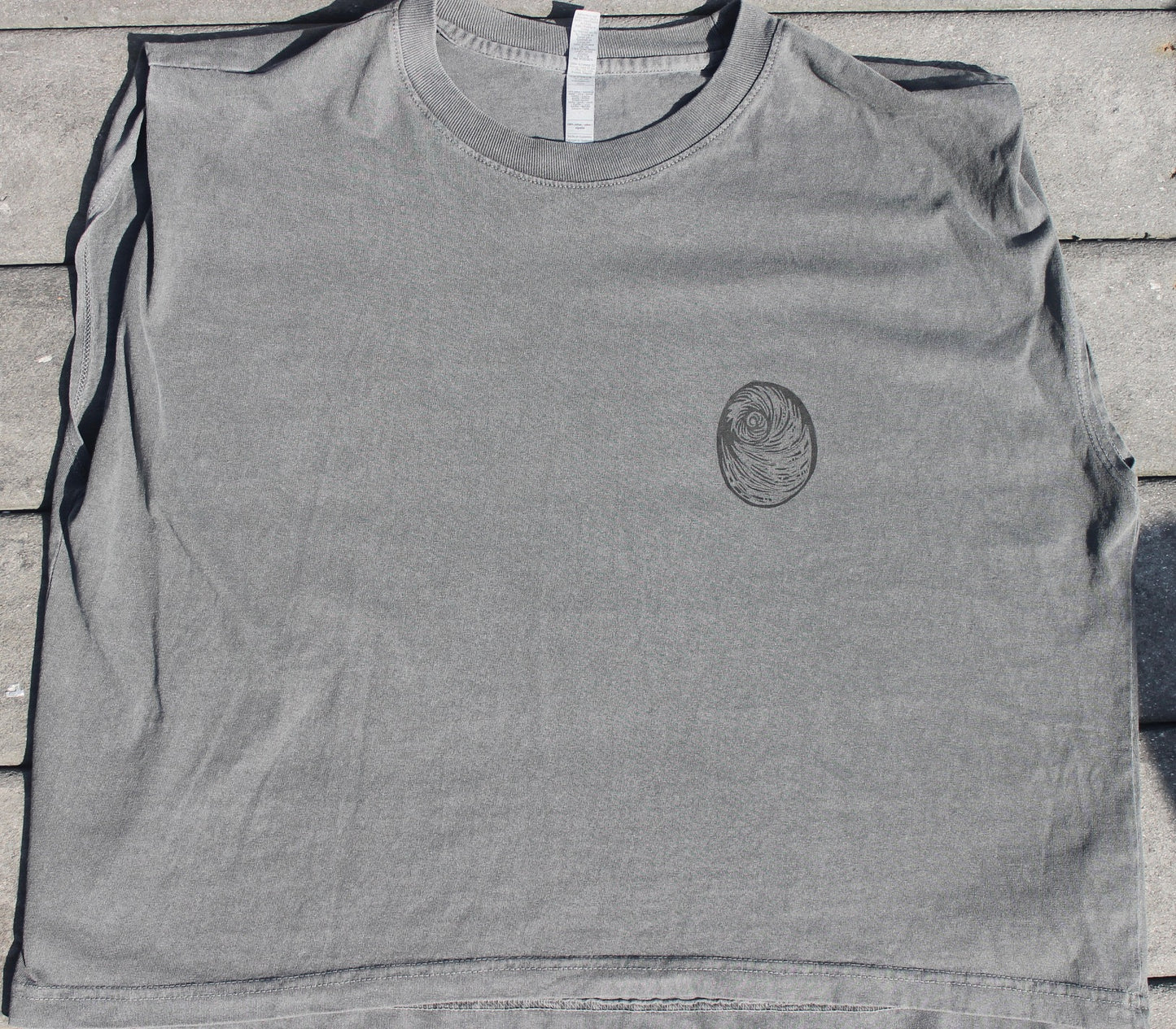 Gray Shell Muscle Tee